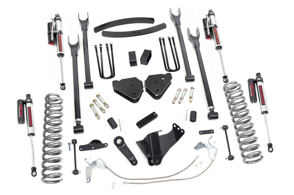 6 Inch Lift Kit Gas 4 Link Vertex Ford Super Duty 08 10