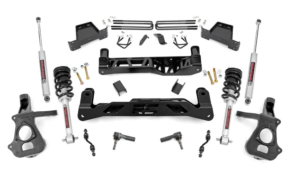 7inch Lift Kit Alu Stamp Steel N3 Strut Chevy GMC 1500 14 18