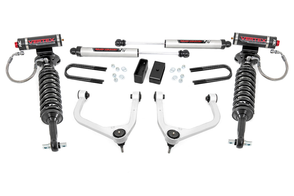 3.5 Inch Lift Kit Vertex V2 Rear Mono Leaf Chevy Silverado 1500 2WD 4WD 22 23