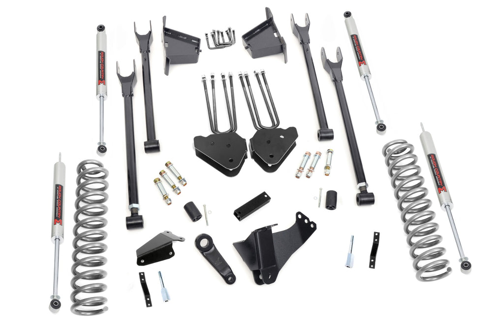8 Inch Lift Kit 4 Link RR Blocks M1 Ford Super Duty 05 07