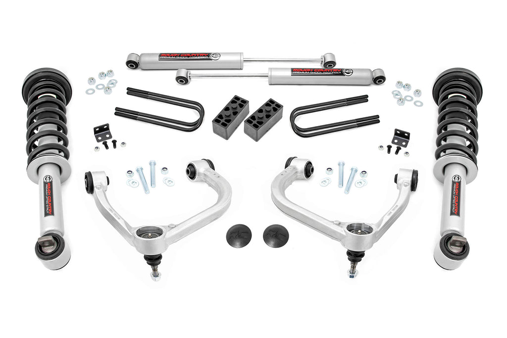 3 Inch Lift Kit Forged UCA N3 Struts Ford F 150 4WD 21 23
