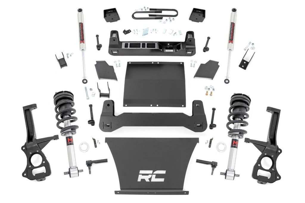 6 Inch Lift Kit Mono Leaf Rear M1 Struts M1 Chevy Silverado 1500 22 23