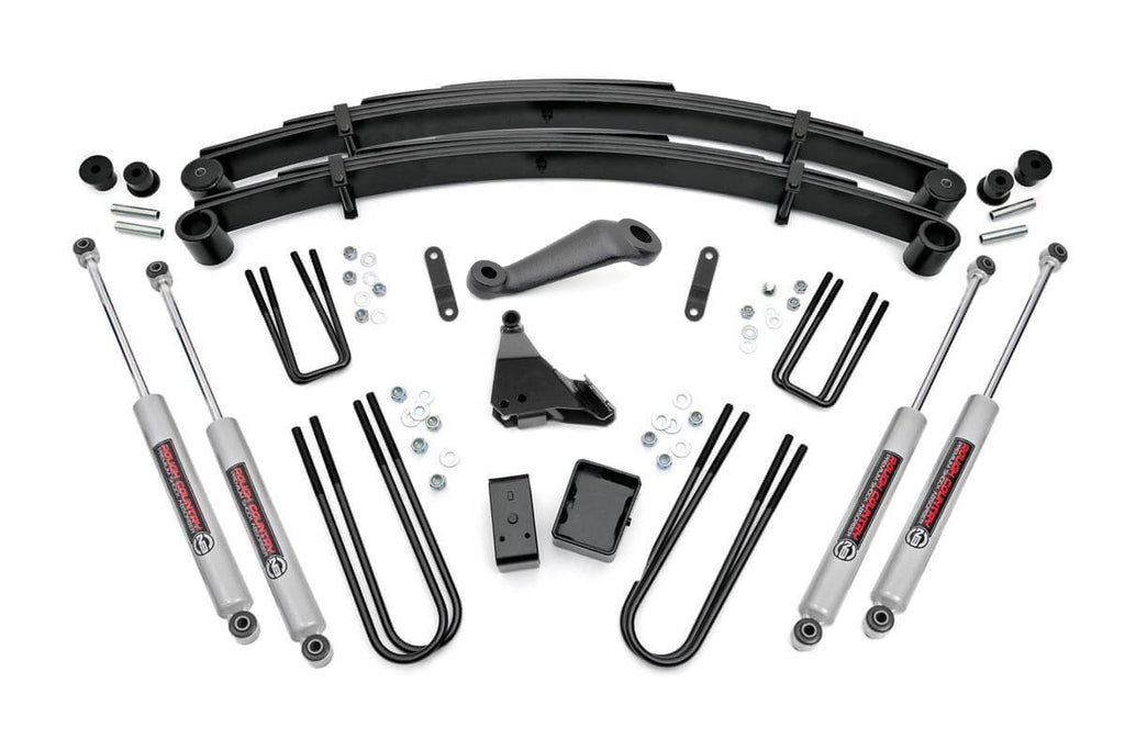 6 Inch Lift Kit Rear Blocks Ford Super Duty 4WD 1999 2004