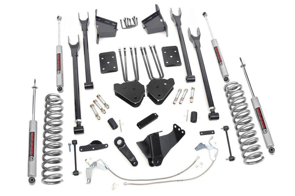 8 Inch Lift Kit 4 Link Ford Super Duty 4WD 2008 2010