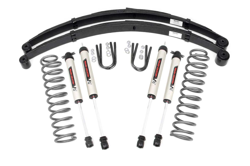 3 Inch Lift Kit RR Springs V2 Jeep Cherokee XJ 2WD 4WD 84 01