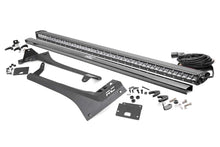 Load image into Gallery viewer, Jeep 50 inch Straight LED Light Bar Upper Windshield Kit w Single Row Chrome Series LED 20 22 Gladiator JT 18 22 Wrangler JL