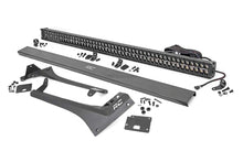 Load image into Gallery viewer, Jeep 50 inch Straight LED Light Bar Upper Windshield Kit w Dual Row Black Series LED White DRL 20 22 Gladiator JT 18 22 Wrangler JL