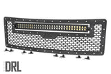 Mesh Grille 30inch Dual Row LED Black White DRL Ford F 150 09 14