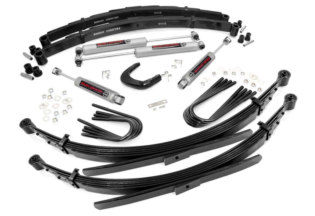 4 Inch Lift Kit 52 Inch RR Springs Chevy GMC 3 4 Ton Suburban 88 91