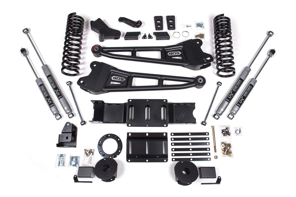 4 Inch Lift Kit w/ Radius Arm | Ram 2500 w/ Rear Air Ride (19-24) 4WD | Gas