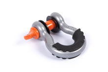 Load image into Gallery viewer, Shackle - 3/4" Hard Bow Metallic Grey, 7/8" Screw Pin Orange - Black Isolator