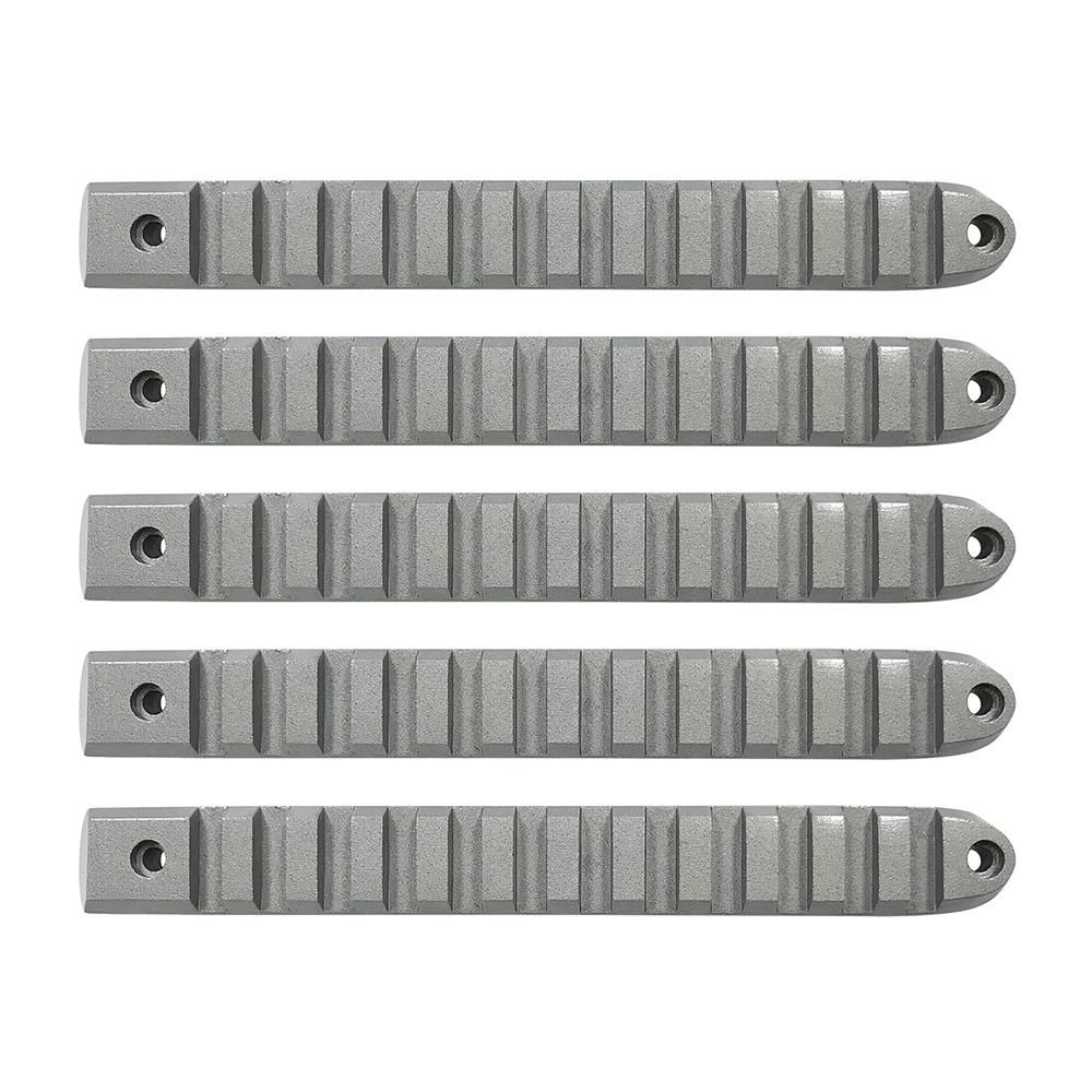 2007-18 Jeep JK Silver Rail Style Door Handle Inserts set of 5