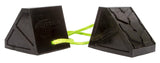 Dual Wheel Chock With 3 Foot Plasma Rope Tether Daystar