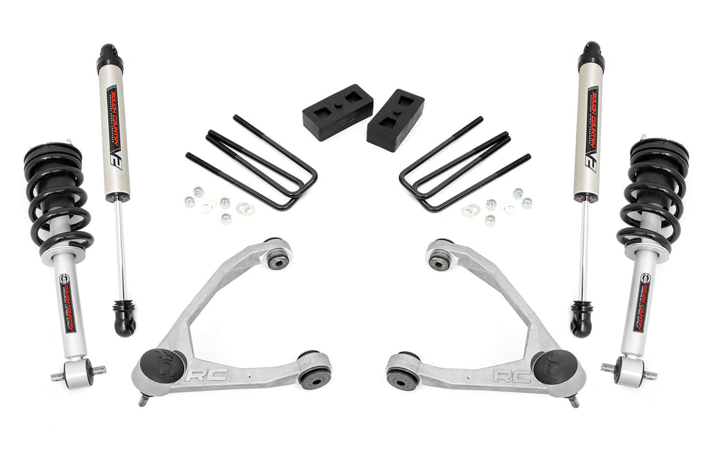 3.5inch Lift Kit Forged UCA Cast Steel N3 Strut V2 Chevy GMC 1500 14 16