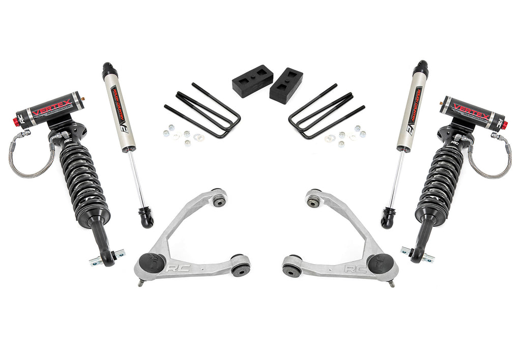 3.5inch Lift Kit Forged UCA Cast Steel Vertex V2 Chevy GMC 1500 07 13