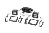 LED Light Fog Mount 2inch Black Pair GMC Sierra 1500 14 15
