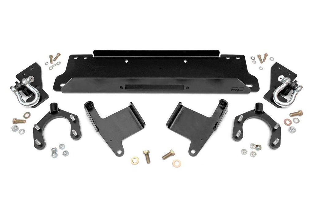 Winch Mount Plate Factory Bmpr D Rings Jeep Wrangler JK 07 18