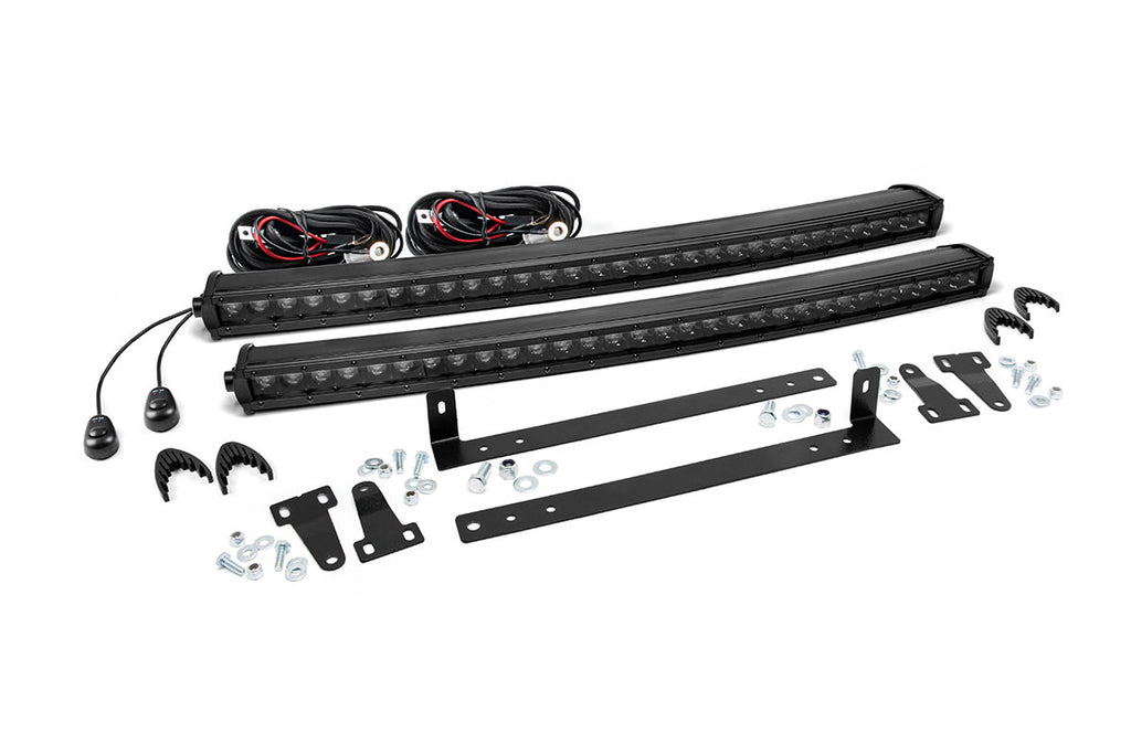 LED Light Grille Mount Dual 30inch Black Single Row Ford F 150 09 14