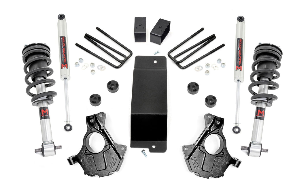 3.5inch Lift Kit Alu Stamp Steel LCA M1 Strut  Chevy GMC 1500 14 18