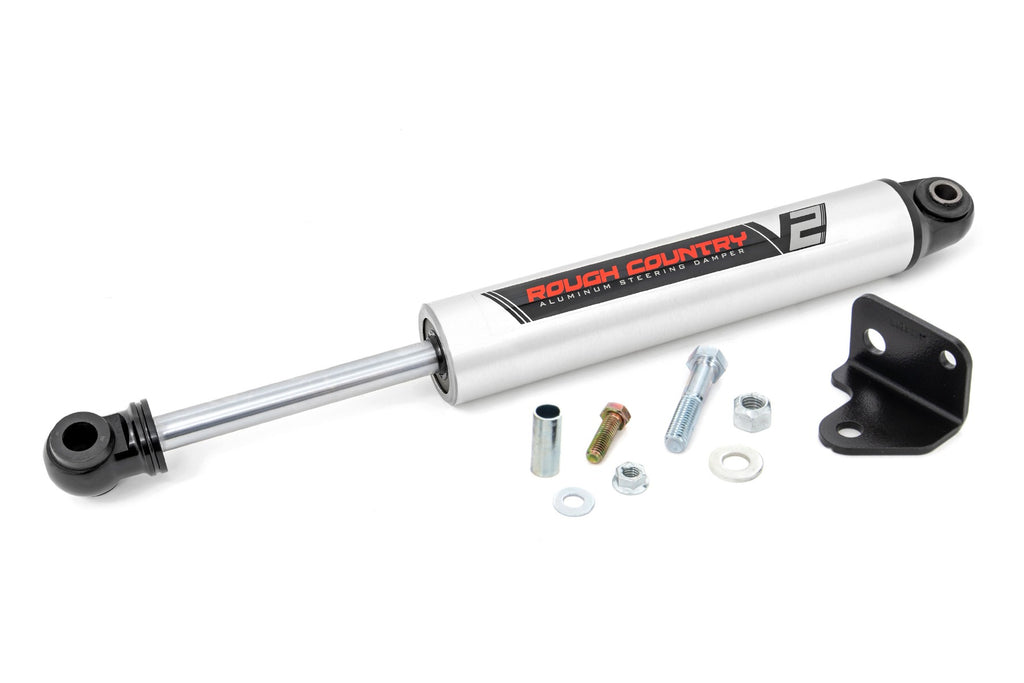 V2 Steering Stabilizer Relocation Bracket Jeep Wrangler JK 07 18
