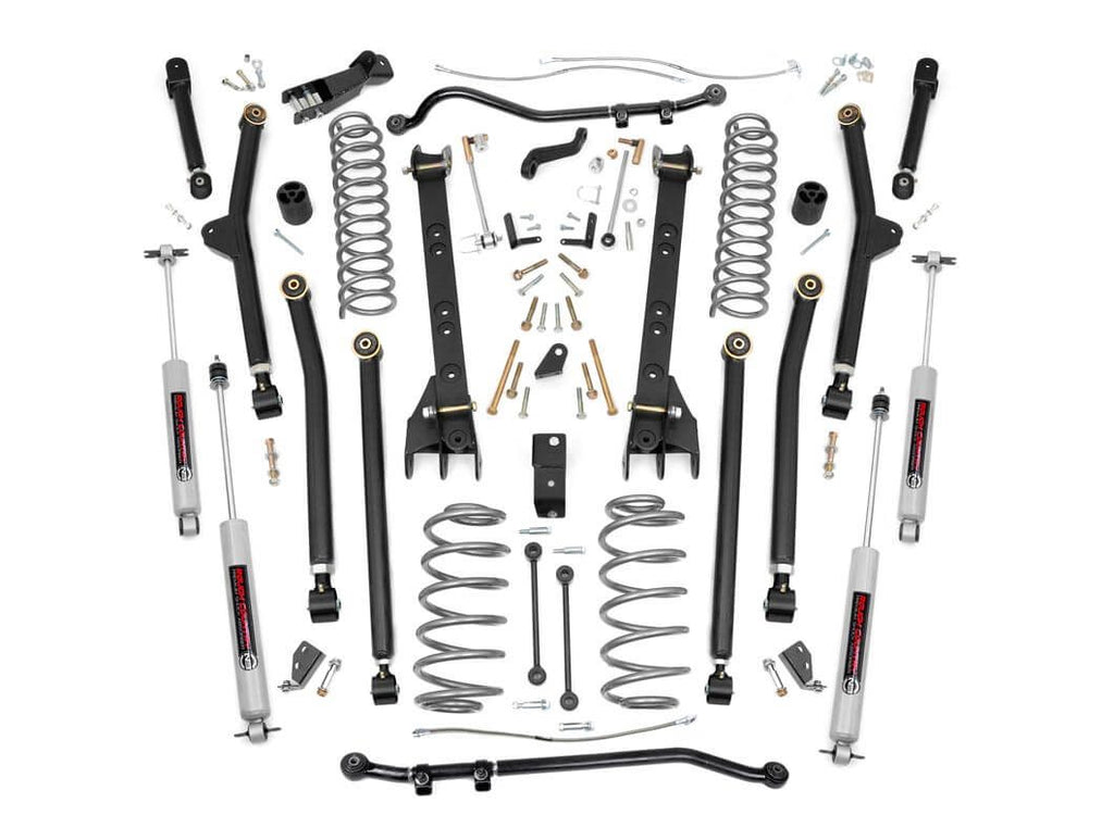 6 Inch Lift Kit Long Arm Jeep Wrangler TJ 4WD 2004 2006
