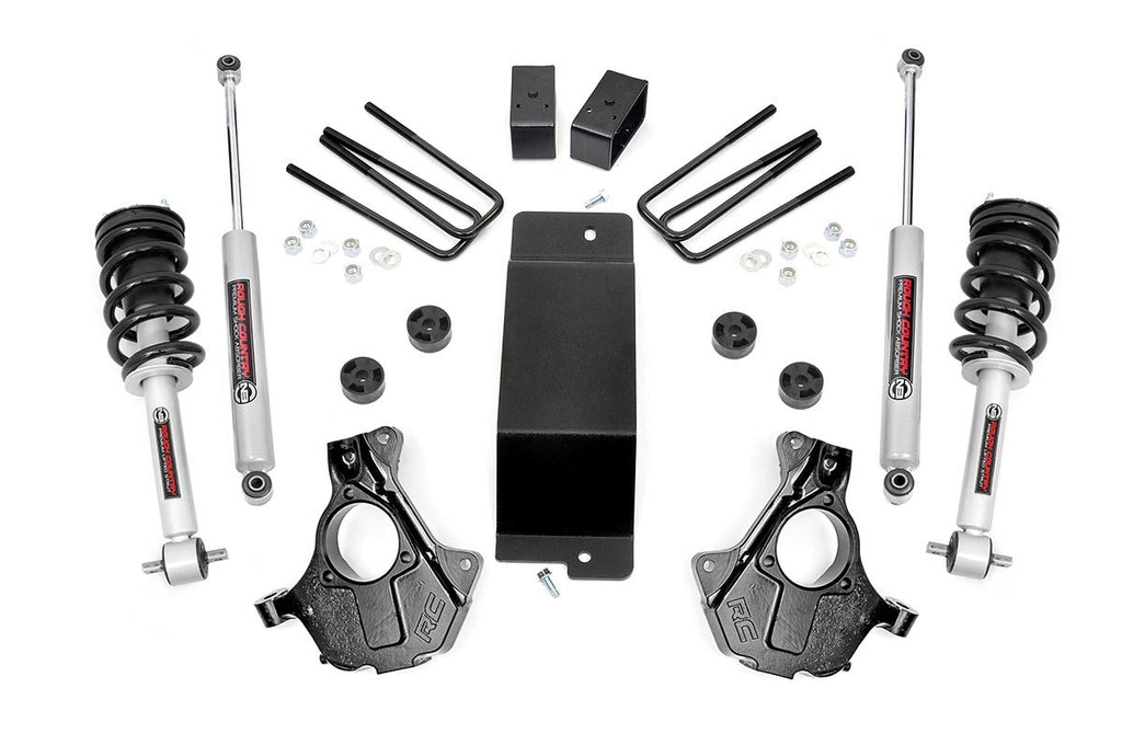 3.5inch Lift Kit Alu Stamp Steel LCA N3 Strut Chevy GMC 1500 14 18
