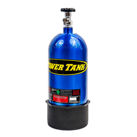 CO2 Tank 10 Lb W/Valve & Boot Candy Blue Power Tank