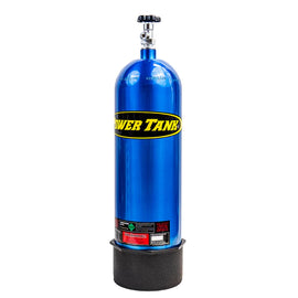 CO2 Tank 15 Lb W/Valve & Boot Candy Blue Power Tank