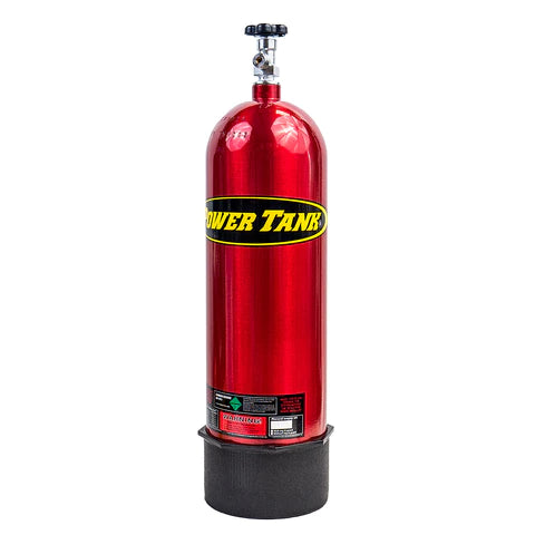 CO2 Tank 15 Lb W/ Valve & Boot Candy Red Power Tank