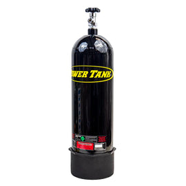 CO2 Tank 15 Lb W/Valve & Boot Gloss Black Power Tank