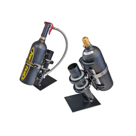 CO2 Bottle Power Trigger Two Bottle Bracket System Matte Black Power Tank