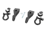 Tow Hook Brackets D Ring Combo Chevy GMC 1500 07 13