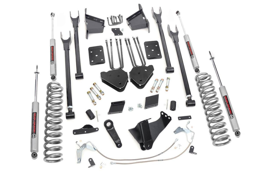 6 Inch Lift Kit 4 Link OVLD Ford Super Duty 4WD 2011 2014