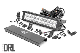 Chrome Series LED Light 12 Inch Dual Row White DRL