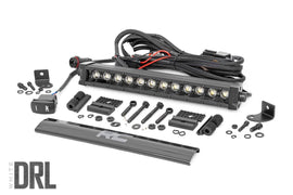 Black Series LED Light Bar Cool White DRL 12 Inch Single Row