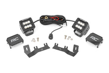 Load image into Gallery viewer, LED Ditch Light Kit 2in Black Pair Flood Chevy GMC 1500 14 18