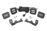 LED Ditch Light Kit 2in Black Pair Spot Chevy GMC 1500 14 18