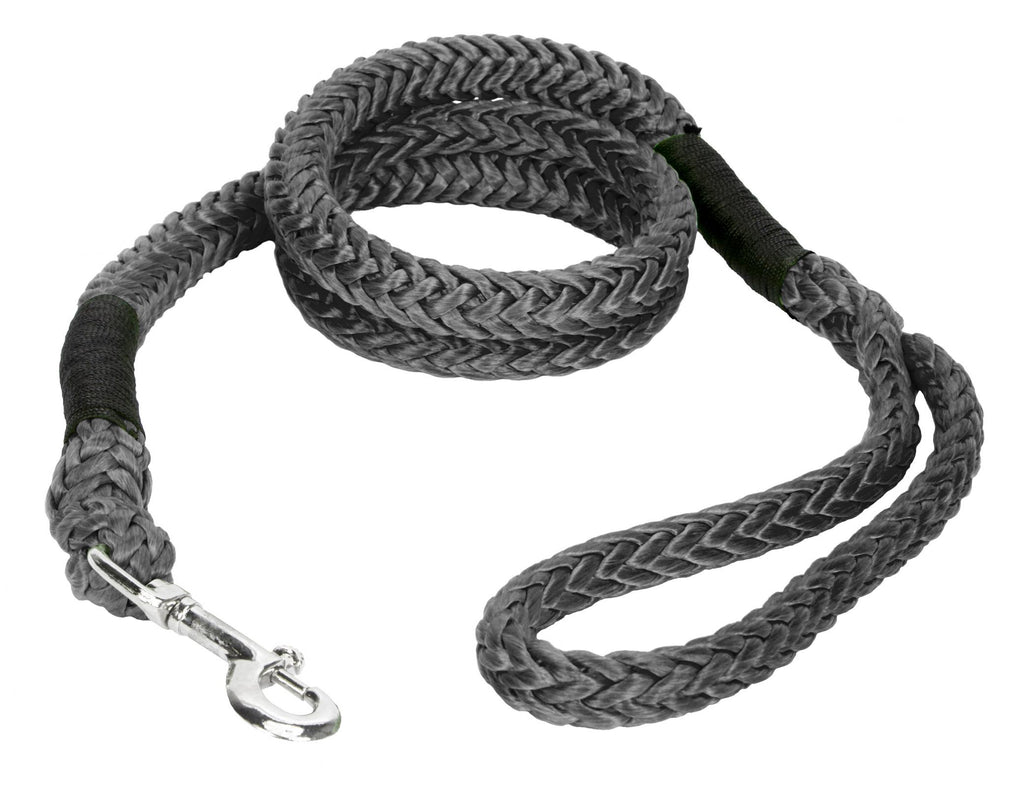 Pet Leash half x 6 Foot Animal Leash W Loop and Clasp Ends Charcoal Gray VooDoo Offroad
