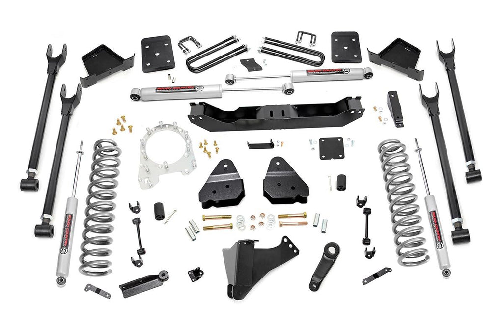 6 Inch Lift Kit 4 Link No OVLD Ford Super Duty 4WD 17 22