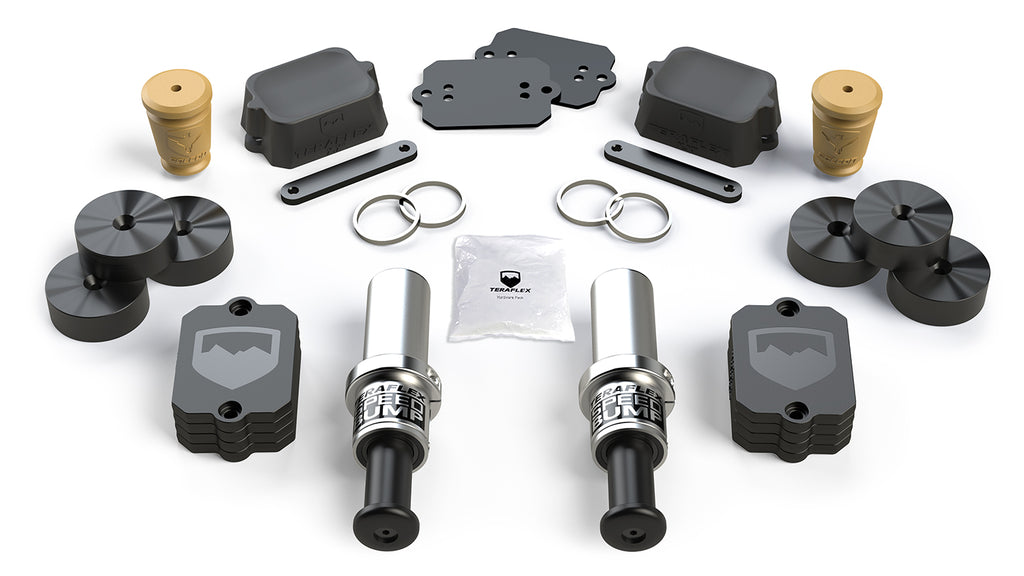 Jeep JL Stroke Speed Bump 3 Inch and Progressive Bump Stop Kit Front and Rear 4.5 Inch Lift For 10-Pres Wrangler JL