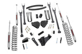 6 Inch Lift Kit Gas 4 Link OVLDS Ford Super Duty 4WD 05 07