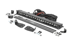 LED Light Bumper Mount 20inch Black Single Row White DRL Ford Bronco Sport 21 23