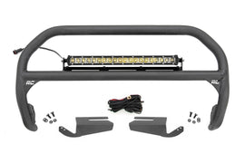 Nudge Bar 20 Inch Chrome Single Row LED OE Modular Steel Ford Bronco 21 23
