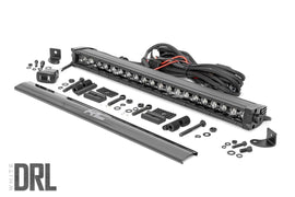 Black Series LED Light Bar Cool White DRL 20 Inch Single Row