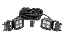 Load image into Gallery viewer, LED Light Pair 2 Inch Square Flood Swivel Mount