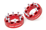 2 Inch Wheel Spacers 8x6.5 Red