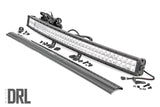 Chrome Series LED 40 Inch Light Curved Dual Row White DRL