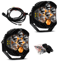 Load image into Gallery viewer, Jeep JL/JT Rubicon Steel Bumper LED Light Kit LP6 Baja Designs