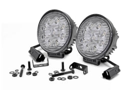 Chrome Series LED Light Pair 4 Inch Round