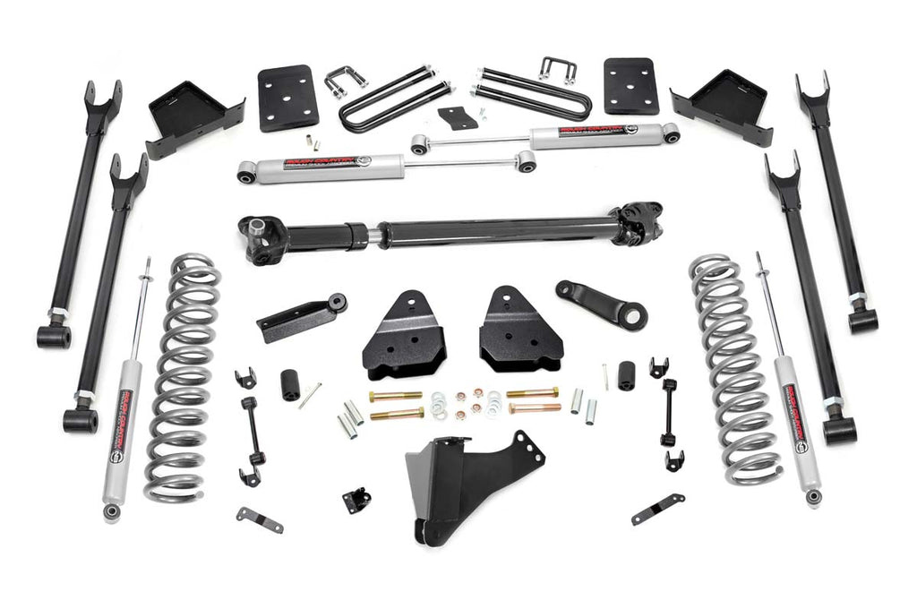 6 Inch Lift Kit 4 Link OVLD D S Ford Super Duty 4WD 17 22
